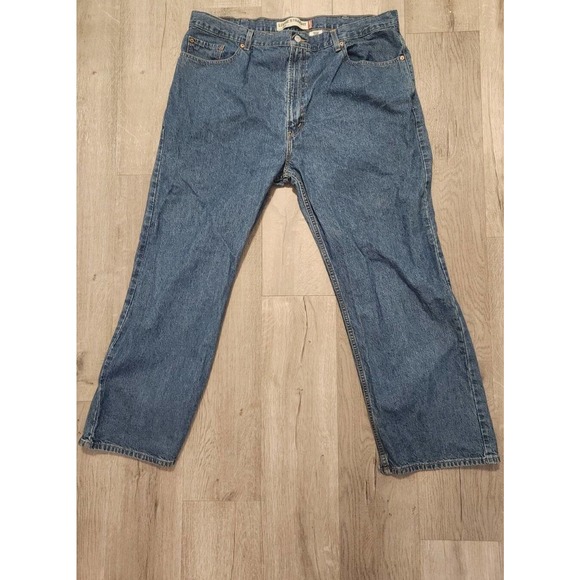 Levis 569 Loose Straight Leg Jeans Mens Size 42x32 Blue Denim - Picture 1 of 15